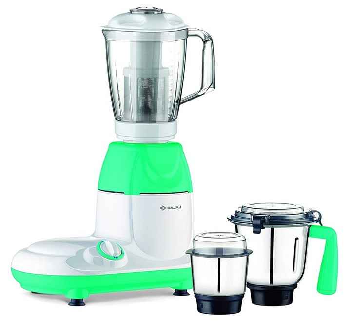 Bajaj Twister Fruity 750W Mixer Grinder with 3 Jars White/Green (410510 TWISTER FRUIT)